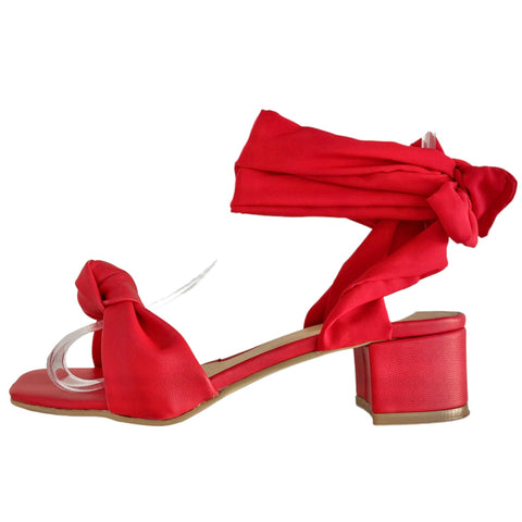 Madam rojo Lace-up